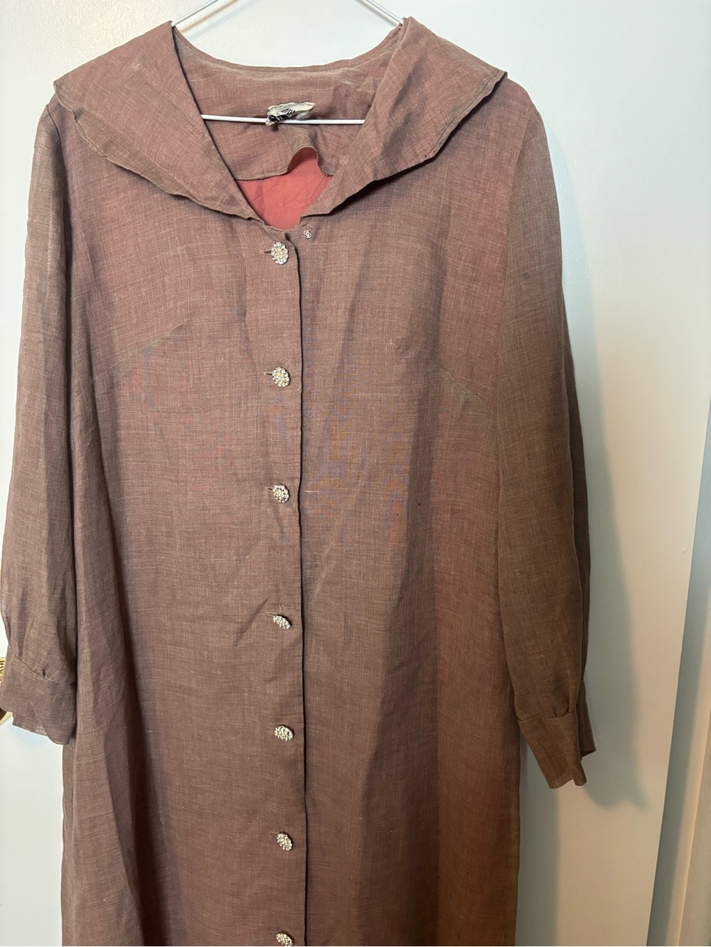 Vintage Westover New York Long Old Money Fashion Button Down Dress - Picture 6 of 8
